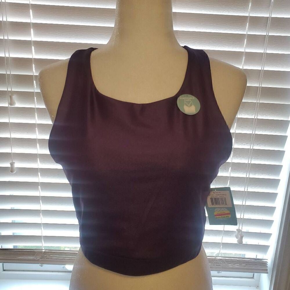 Tone it Up Dark Purple Shine Bra - Size XLarge